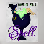 Ontspannend ketelbad poster (Voorkant)