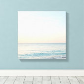 Ontspannend knus strandcanvas canvas afdruk (Insitu (Houten vloer))