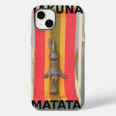 Ontspannend konijn Hakuna Matata Vector Kunstwerk Case-Mate iPhone Case (Achterkant)