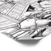 Ontspannend Landschapskleurend Poster (Hoek)