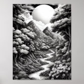 Ontspannend Landschapskleurend Poster (Voorkant)