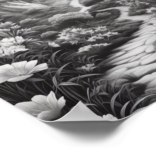 Ontspannend Landschapskleurend Poster (Hoek)