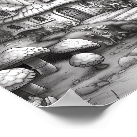 Ontspannend Landschapskleurend Poster (Hoek)