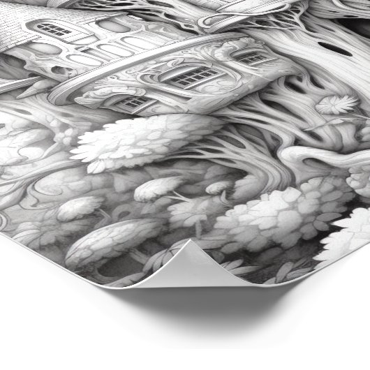 Ontspannend Landschapskleurend Poster (Hoek)