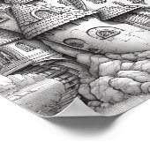 Ontspannend Landschapskleurend Poster (Hoek)