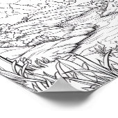 Ontspannend Landschapskleurend Poster (Hoek)