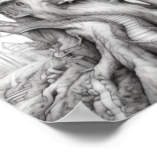 Ontspannend Landschapskleurend Poster (Hoek)