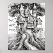 Ontspannend Landschapskleurend Poster