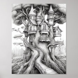 Ontspannend Landschapskleurend Poster