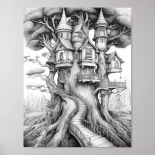 Ontspannend Landschapskleurend Poster