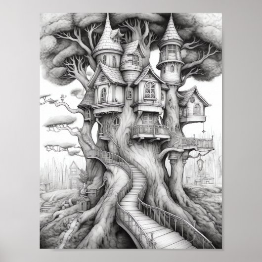 Ontspannend Landschapskleurend Poster (Voorkant)