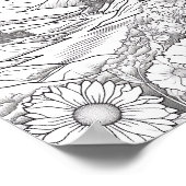 Ontspannend Landschapskleurend Poster (Hoek)