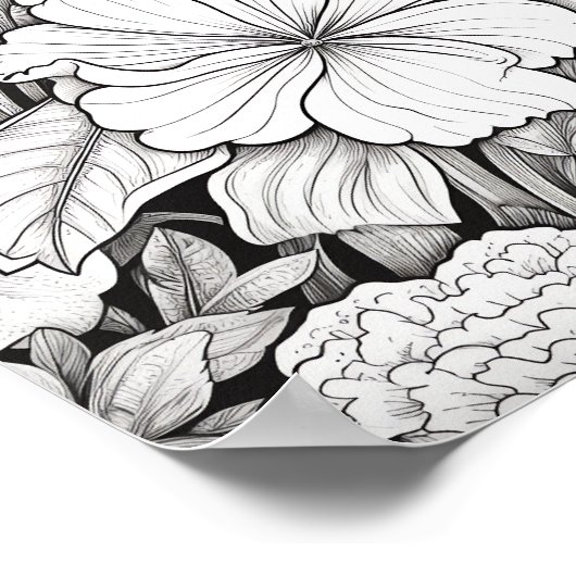 Ontspannend Landschapskleurend Poster (Hoek)