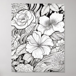 Ontspannend Landschapskleurend Poster