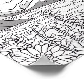 Ontspannend Landschapskleurend Poster (Hoek)