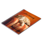 Ontspannend Perzikkleurige Katten Notitieboek (Linkerzijde)