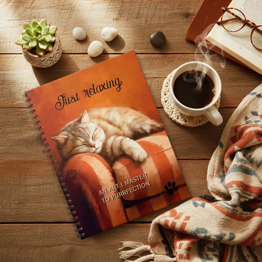 Ontspannend Perzikkleurige Katten Notitieboek
