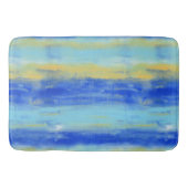 Ontspannend strand aqua turquoise maritiem badmat (Voorkant)