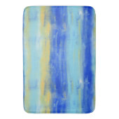 Ontspannend strand aqua turquoise maritiem badmat (Voorkant Verticaal)