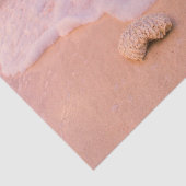 Ontspannend strand met schelpen Kaaimaneilanden Tissuepapier (Detail)