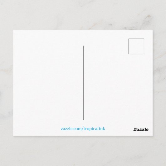 Ontspannend tropisch Caribisch eiland strand Briefkaart (Achterkant)
