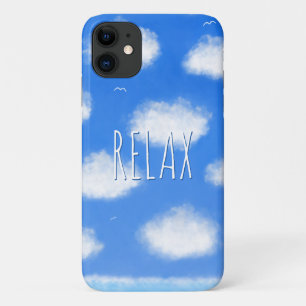 Ontspannende Blauwe Lucht Wolken Motiverende Spreu Case-Mate iPhone Case