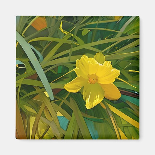 Ontspannende bloem magneet (Voorkant)