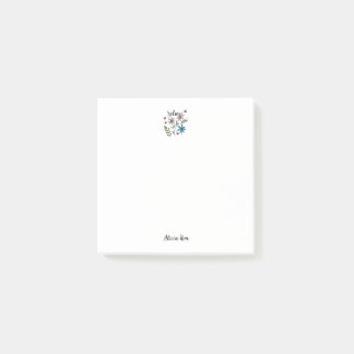 Ontspannende bloemenzelfverzorging post-it® notes