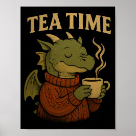 Ontspannende Draak muurposter Poster