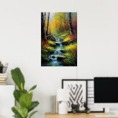 Ontspannende geluiden van het bos poster (Thuiskantoor)