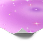 ontspannende gradiënt-amethyst-aura poster (Hoek)