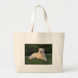 Ontspannende Hond Grote Tote Bag