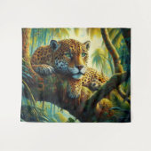 Ontspannende Jaguar Wandkleed (Voorkant (horizontaal))