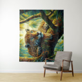 Ontspannende Jaguar Wandkleed (In situ)