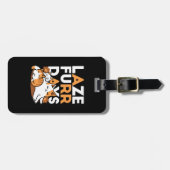 Ontspannende kattenkunst - 'Laze Furr Days' voor k Bagagelabel (Voorkant horizontaal)