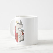 Ontspannende neushoorn koffiemok (Voorkant links)
