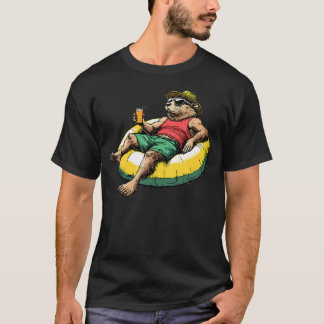Ontspannende Otter Zomer Vibes Chille Otter T-shirt