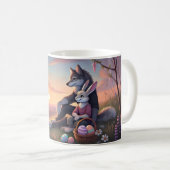 Ontspannende paaspicknick bij het meer - Spring Sc Koffiemok (Voorkant rechts)