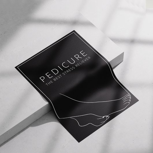 Ontspannende Pedicure Minimalistische Poster