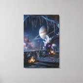 Ontspannende Planeet Ruimte canvas  Afdruk (Voorkant)