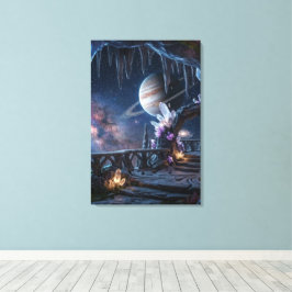 Ontspannende Planeet Ruimte canvas Afdruk