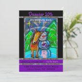 Ontspannende Sneeuwman Jaarlijkse Kerstfeest Uitno Kaart (Staand voorkant)