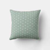 Ontspannende turquoise stippen baby werp kussen (Achterkant)