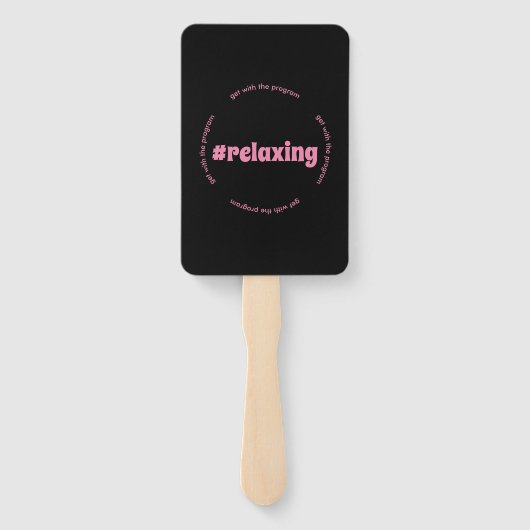 #ontspannende vibes handwaaier (Achterkant)