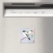 Ontspannende Vogels ~ Magneet Aziatisch Japans (Insitu (Vaatwasser))