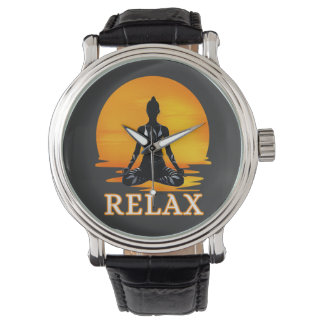Ontspannende Yoga Sunset Meditatie Horloge