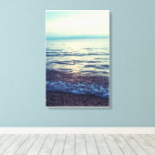 Ontspannende zeeen golven canvas afdruk (Insitu (Houten vloer))