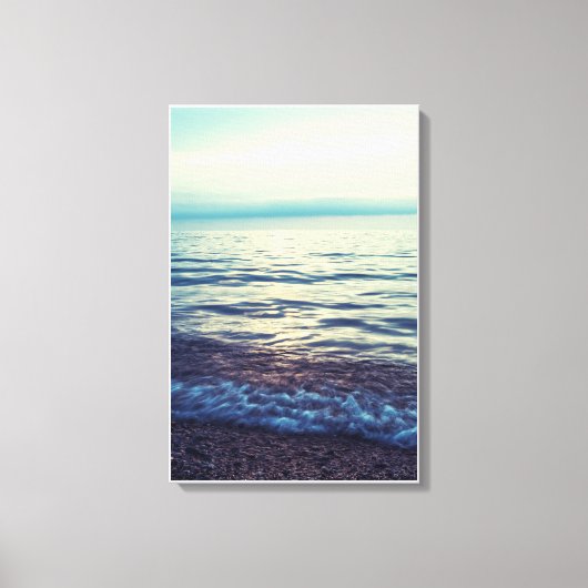 Ontspannende zeeen golven canvas afdruk (Voorkant)