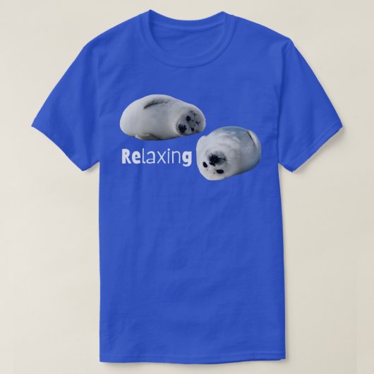 Ontspannende zeehonden T-shirt (Design voorkant)