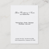 Ontspannende zen visitekaartjes sjabloon (Achterkant)